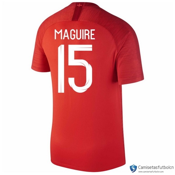 Camiseta Seleccion Inglaterra Segunda equipo Maguire 2018 Rojo
